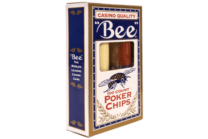 Bee Premium Poker Chips 100 Per Box image