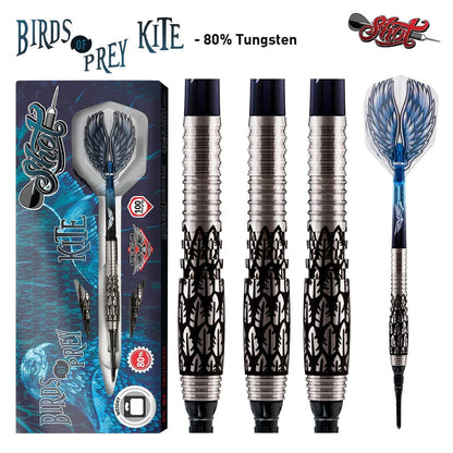 Birds Of Prey Kite Soft Tip Dart Set-80% Tungsten Barrels image