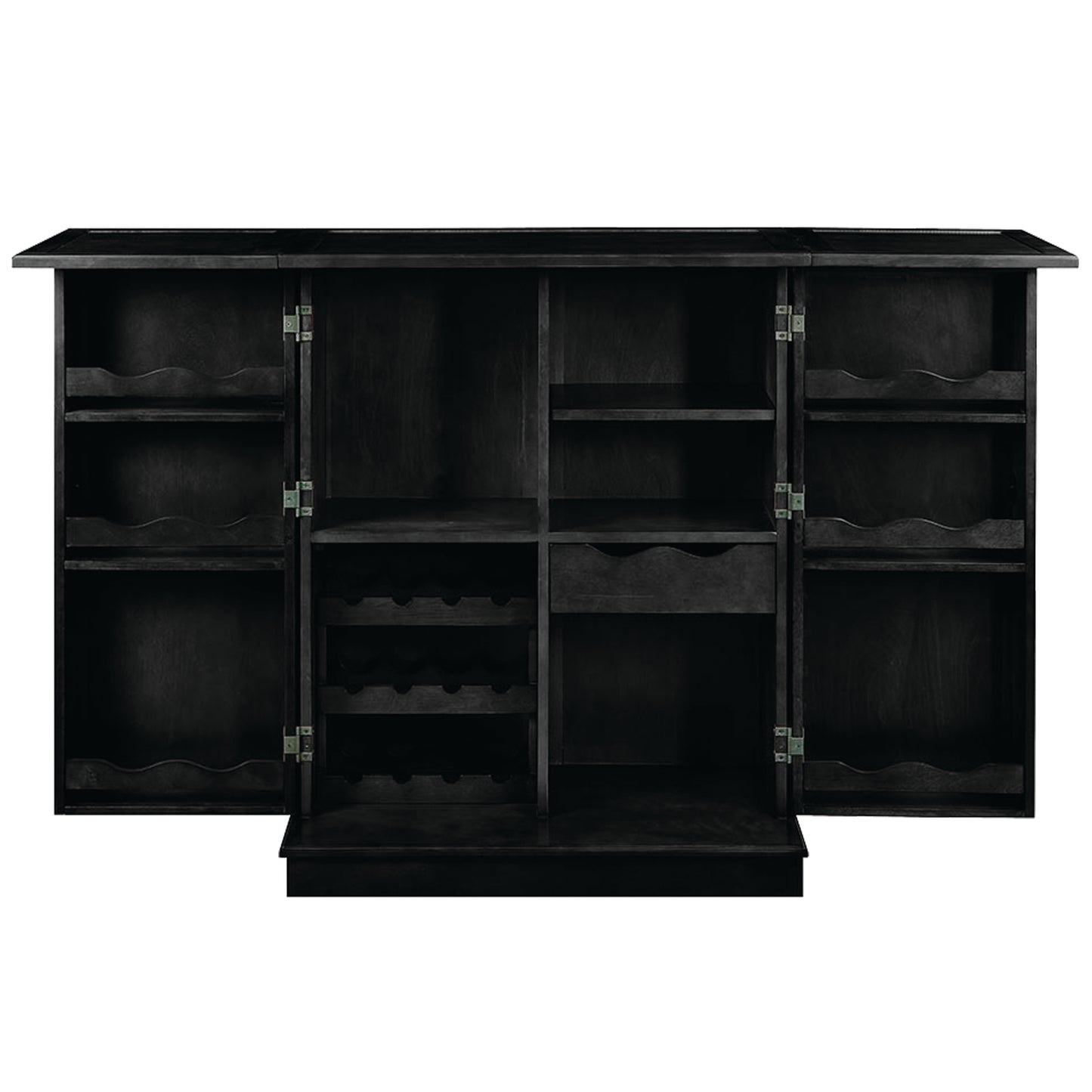 Portable Folding Bar Cabinet-Black image -  Champion Table Tech