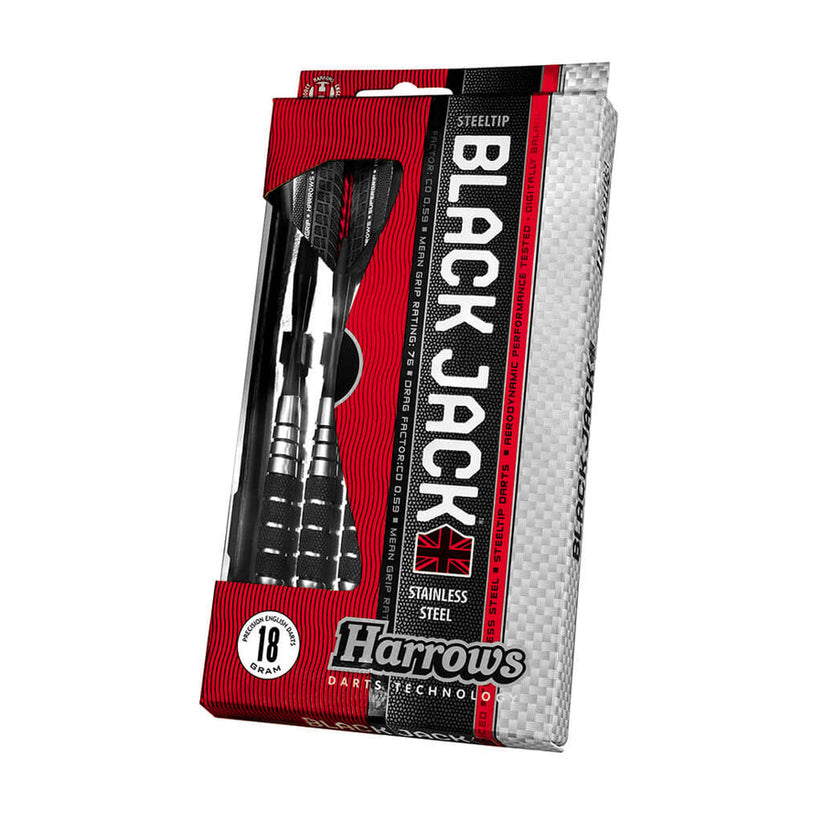 Fléchettes à pointe en acier Harrows Black Jack