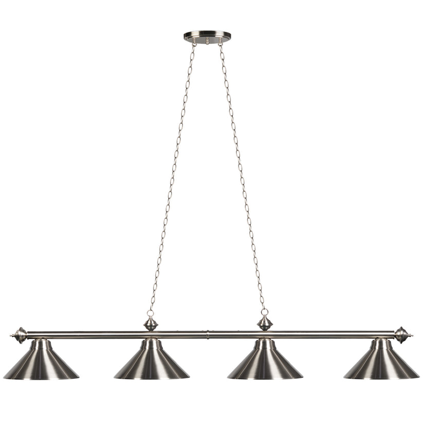 Lampe de billard 78" 4 Lt - Inox