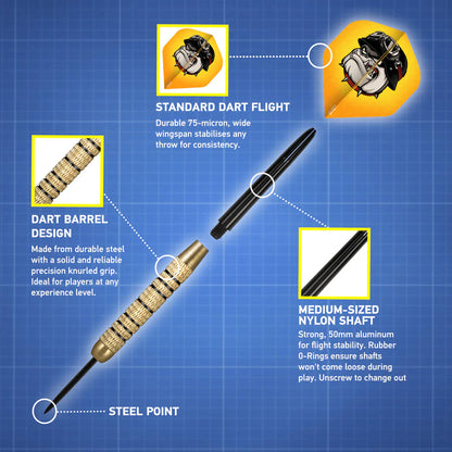 Shot Duel Steel Tip Dart Pack-Two Set-High Quality Steel image